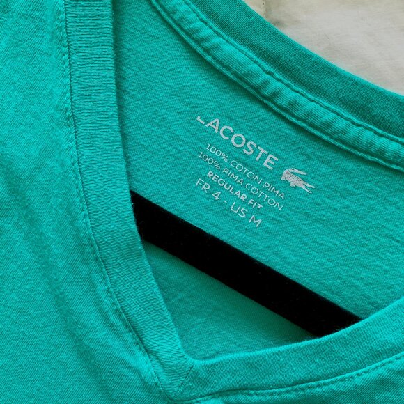Vintage Lacoste V-Neck Tee - Picture 4 of 7